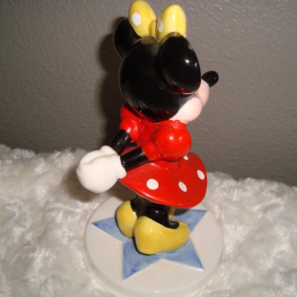 Vintage 90’s Minnie Mouse Ceramic Figurine Collectible Schmid Walt Disney Co - Picture 7 of 12